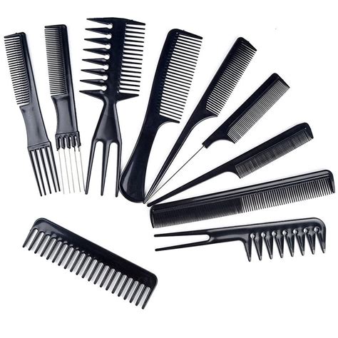 Black Plastic 10 Pc Hair Styling Combs Sets At Rs 63piece In Fatehabad