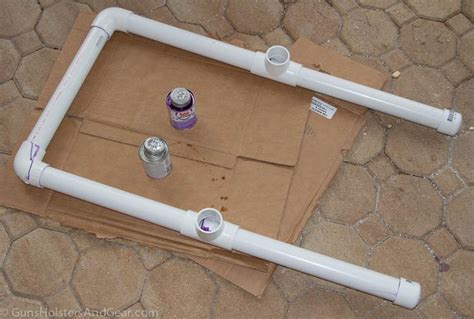 Portable pvc targets can be a little wobbly, but the upside is far greater. How to Build a PVC Target Stand | Shooting targets diy ...