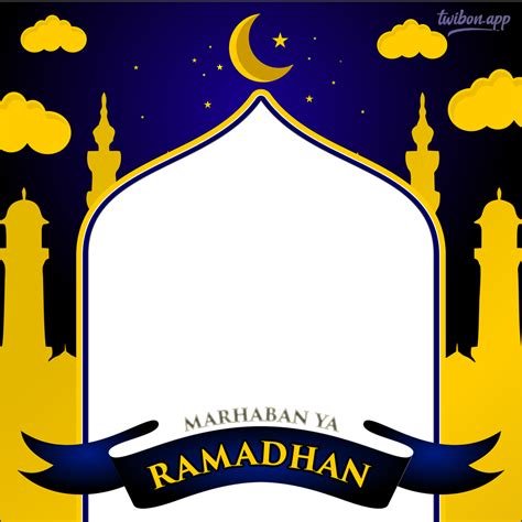 Marhaban Ya Ramadan Colorful Picture Frame Template