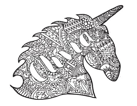 A unicorn's life resides in its single horn. OLIVIA! CLASSIC STEVIE DOODLE + UNICORN ZENTANGLE - Free ...