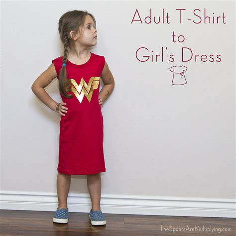 A tank top dress is perfect for summer and. The Spohrs Are Multiplying DIY Adult T-Shirt To Girl's Dress