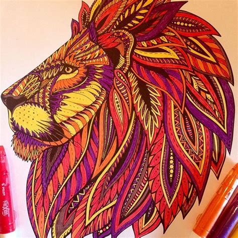 Mandala Coloring Lion Coloring Pages