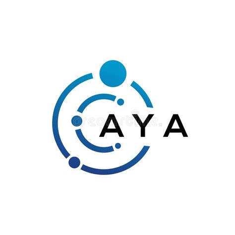 Aya Letter Logo Design On Black Background Aya Creative Initials