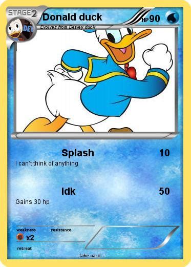 Pokémon Donald Duck 237 237 Splash My Pokemon Card