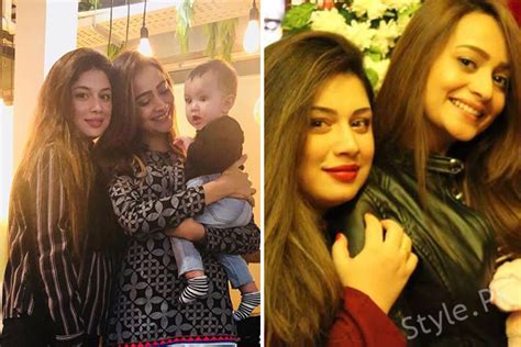 Cute Pictures Of Sidra Batool With Her Daughter