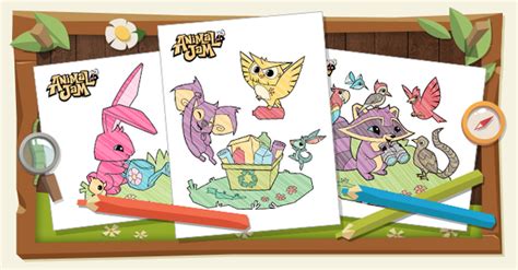Animal jam coloring pages wolf monkey bunny free. Animal Jam Spirit Blog: Pixelated Bunny Head, Owl Claw ...