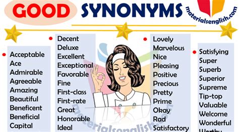 Synonyms Good Materials For Learning English