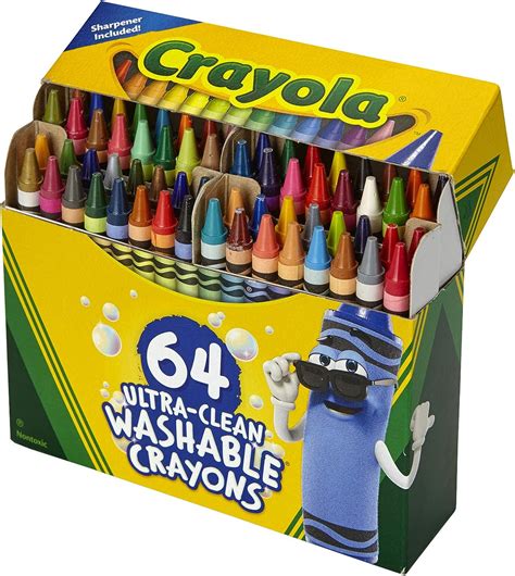 Crayola Ultra Clean Washable 64 Count Crayons Crayons Amazon Canada