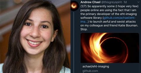 Sexist Trolls Accuse Katie Bouman Of Stealing Credit From Male Colleague Get Schooled Online