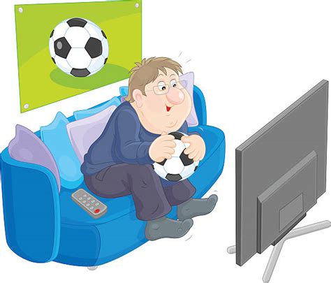 Royalty Free Dad Watching Tv Clip Art Vector Images And Illustrations Istock