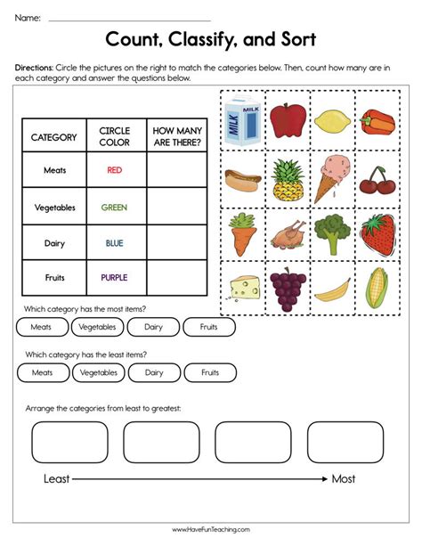 sorting worksheets for preschool planes balloons math activities - bug ...
