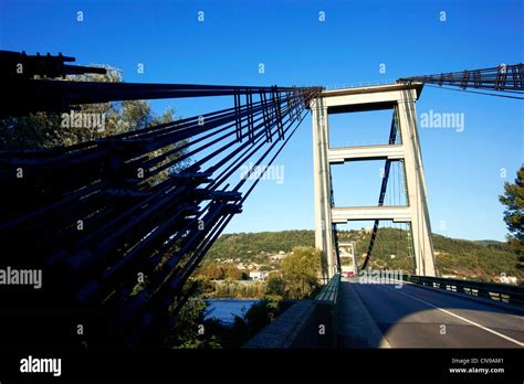 France Ardeche Le Teil Bridge Over The Vieux Rhone Arm Of Rhone
