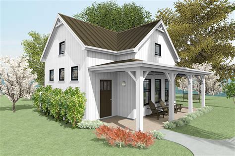 750 Square Foot Cottage House Plan With Vaulted Living Room 430808sng