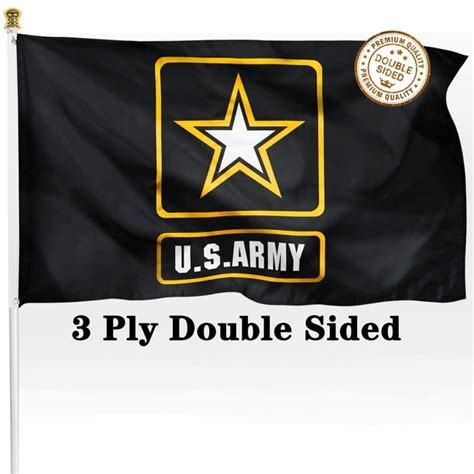 Danf Double Sided Flag For Us Army 3 Ply 3x5 Outdoor Banner Heavy Duty