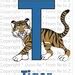 T Is For Tiger Abcs Coloring Page Alphabet Printable Etsy