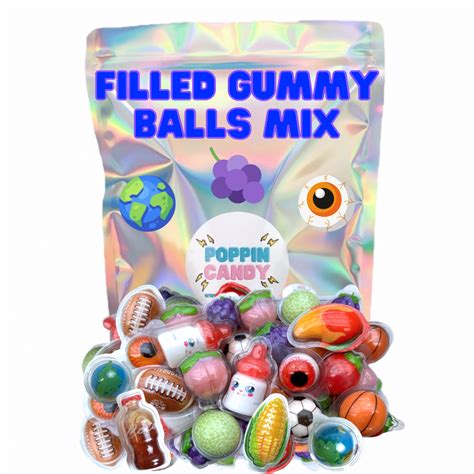 Filled Gummy Balls Mix Poppin Candy