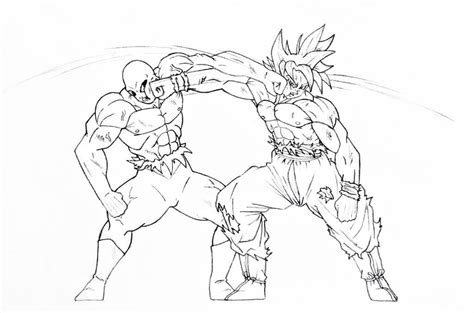 Dibujos Para Colorear De Goku Ultra Instinto Vs Jiren Da Images And