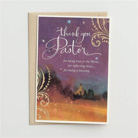 Ministry Appreciation Thank You Pastor 1 Premium Card