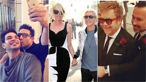 All For Love Same Sex Celebrity Couples Who Have Made It Official