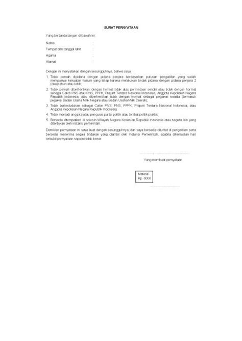 File Surat Pernyataan Id Format Surat Pernyataan Sexiz Pix