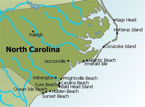 Map Of Emerald Isle Nc Maping Resources