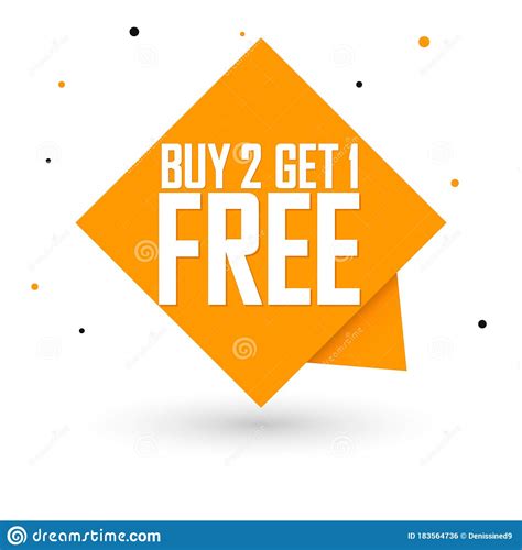 Buy 2 Get 1 Free Sale Banner Design Template Discount Speech Bubble