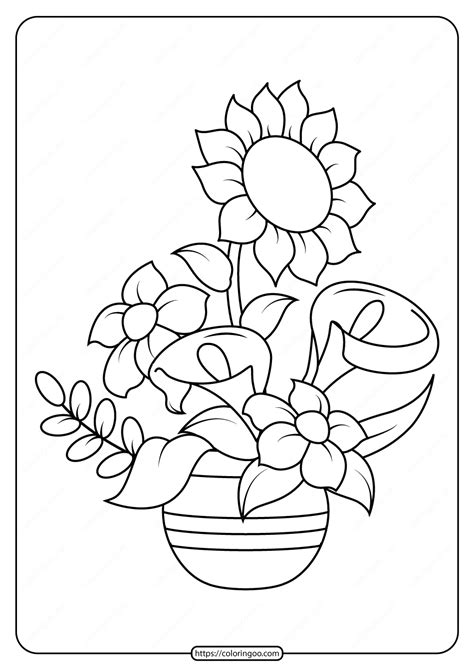 Here you can explore hq watercolor flowers transparent illustrations, icons and clipart with filter setting like size, type, color etc. Free Printable Flowers Pdf Coloring Pages 13