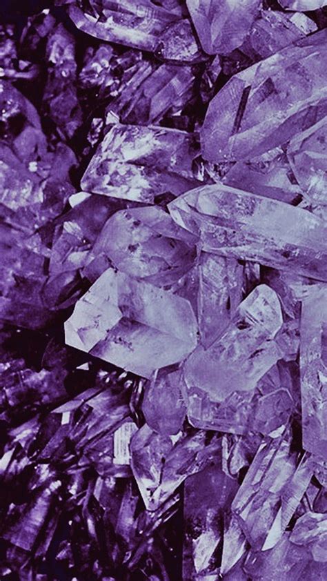 Crystals Purple Rocks Hd Phone Wallpaper Peakpx