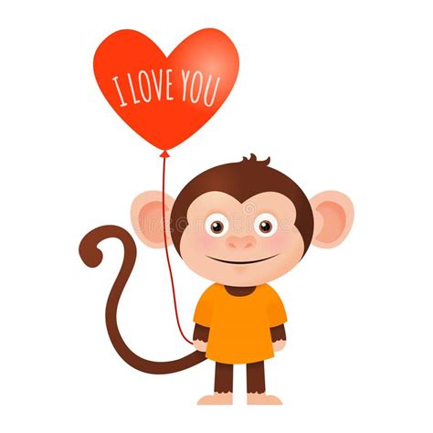 Monkey Heart Stock Illustration Illustration Of Animal