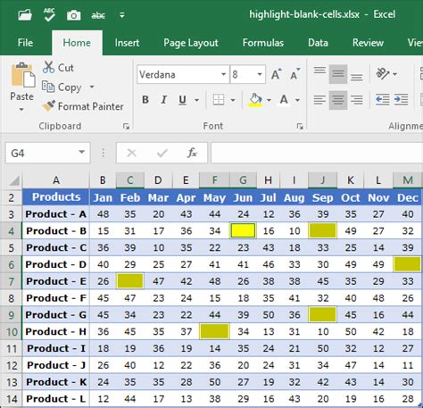 How To Highlight Blank Cells In Excel Vba Cf Goto 3 Ways