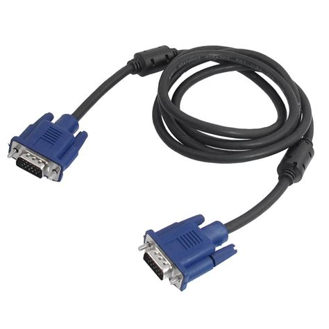 Black Blue Vga 15 Pin Plug Computer Monitor Cable Wire Cord 15m Hp Ebay