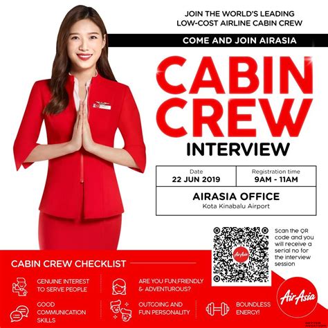 We are looking for cabin crew for one of our client based company in dubai. AirAsia Cabin Crew Walk-In Interview Kota Kinabalu (June ...