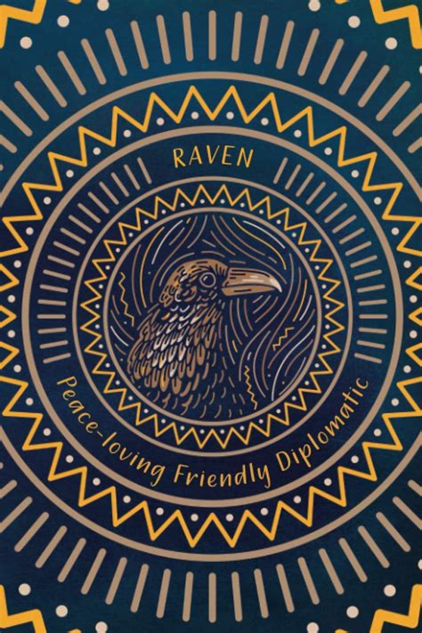 Raven Journal Lined Paper Notebook Native American Zodiac