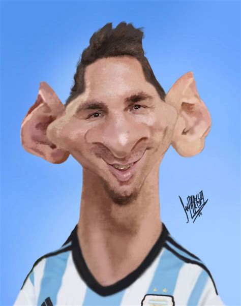 Caricatura De Leo Messi Caricature Lionel Messi Funny Faces