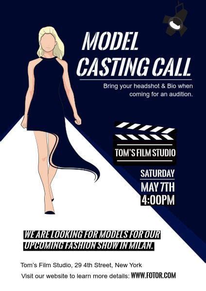 Casting Call Poster Template And Ideas For Design Fotor