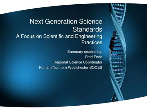 Ppt Next Generation Science Standards A Focus On Scientific And
