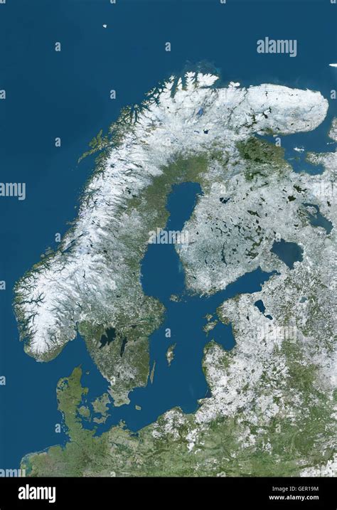Satellite View Europe In Winter Hi Res Stock Photography And Images Alamy