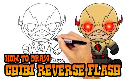 How To Draw Reverse Flash Dc Comics Youtube
