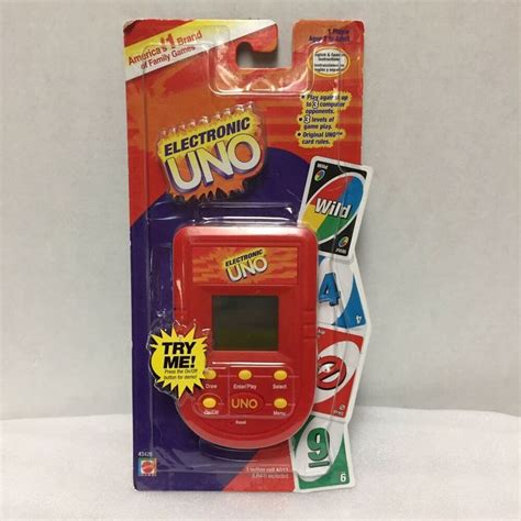 Electronic Uno Hand Held Original Game Mattel 2002 New Old Stock