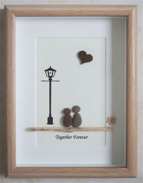 Pebble Art framed Picture- Together Forever | Images de galets, Art de galets et Métiers de la ...