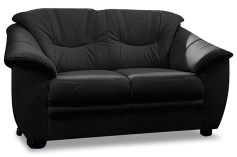 Sofa günstig kaufen günstige sofas wohnzimmer couch 2er sofa modernes sofa online möbel sofa design couches sofa chester. Leder 2er-Sofa - Schwarz mit Federkern | Sofas zum halben ...