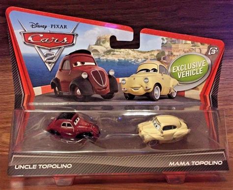 New Disney Pixar Cars 2 Uncle Topolino And Mama Topolino 2 Pack Die