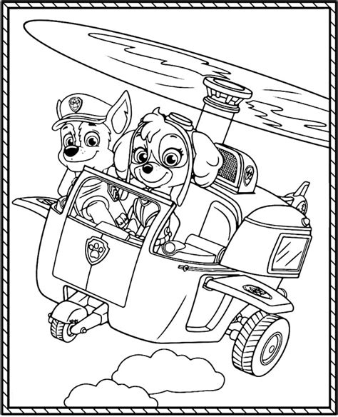 Paw Patrol Coloring Page Sheet Topcoloringpages Net