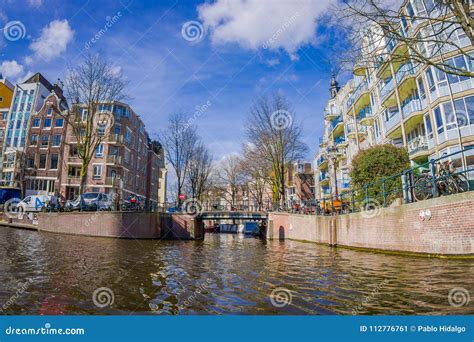 Amsterdam Nederland 10 Maart 2018 Mooie Openluchtmening Van