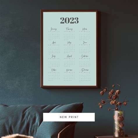 Kalender 2023 Digitaler Monatsplaner Druckbarer Kalender Etsy Schweiz