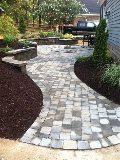 Paver Patiowalkway Garden Design Walkway Landscaping Pavers Backyard