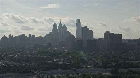 48k Aerial Stock Footage Video Of The Skyline Downtown Philadelphia