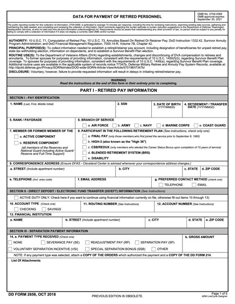 Edit Document Dd Form 2656 According To Your Needs