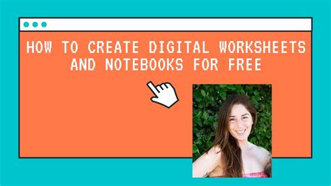 How To Create Digital Worksheets And Notebooks For Free Convert
