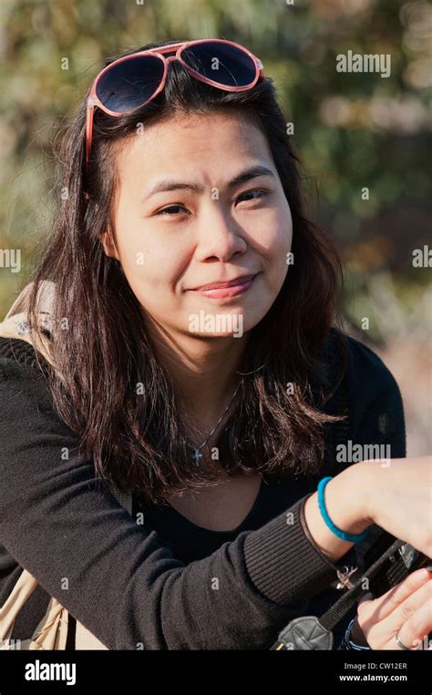 Portrait Of A Chinese Woman Hong Kong Stock Photo Alamy